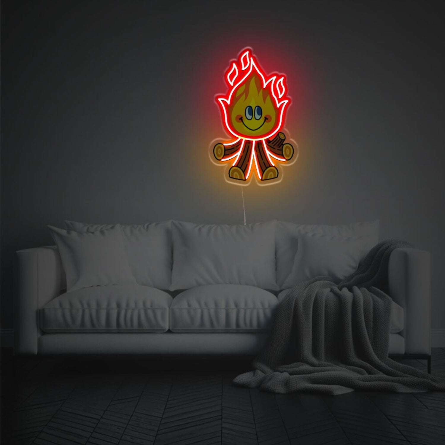 Fire Boy Led Neon Acrylic Artwork | Shineneon