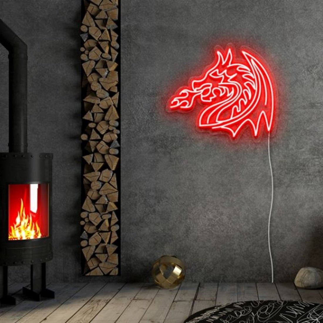 Fire Breathing Dragon Led Sign Business Neon Sign - Shineneon
