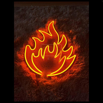 Fire Flame Led Neon Sign For Home Bar And Themed Restaurant Decor | Shineneon
