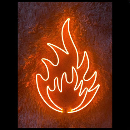 Fire Flame Led Neon Sign For Home Bar And Themed Restaurant Decor | Shineneon