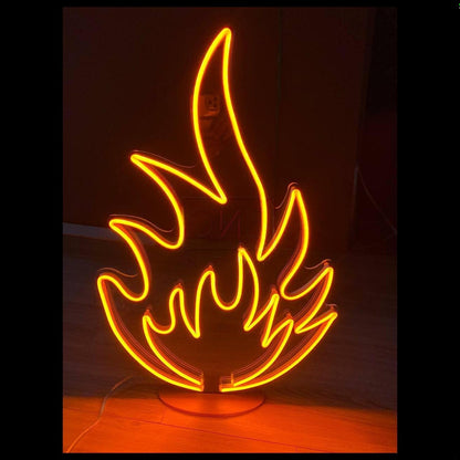 Fire Flame Led Neon Sign For Home Bar And Themed Restaurant Decor | Shineneon