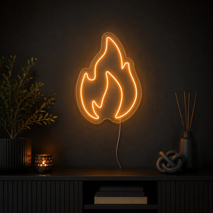 Fire Flame LED Neon Sign Garage Neon Sign high-converting product image