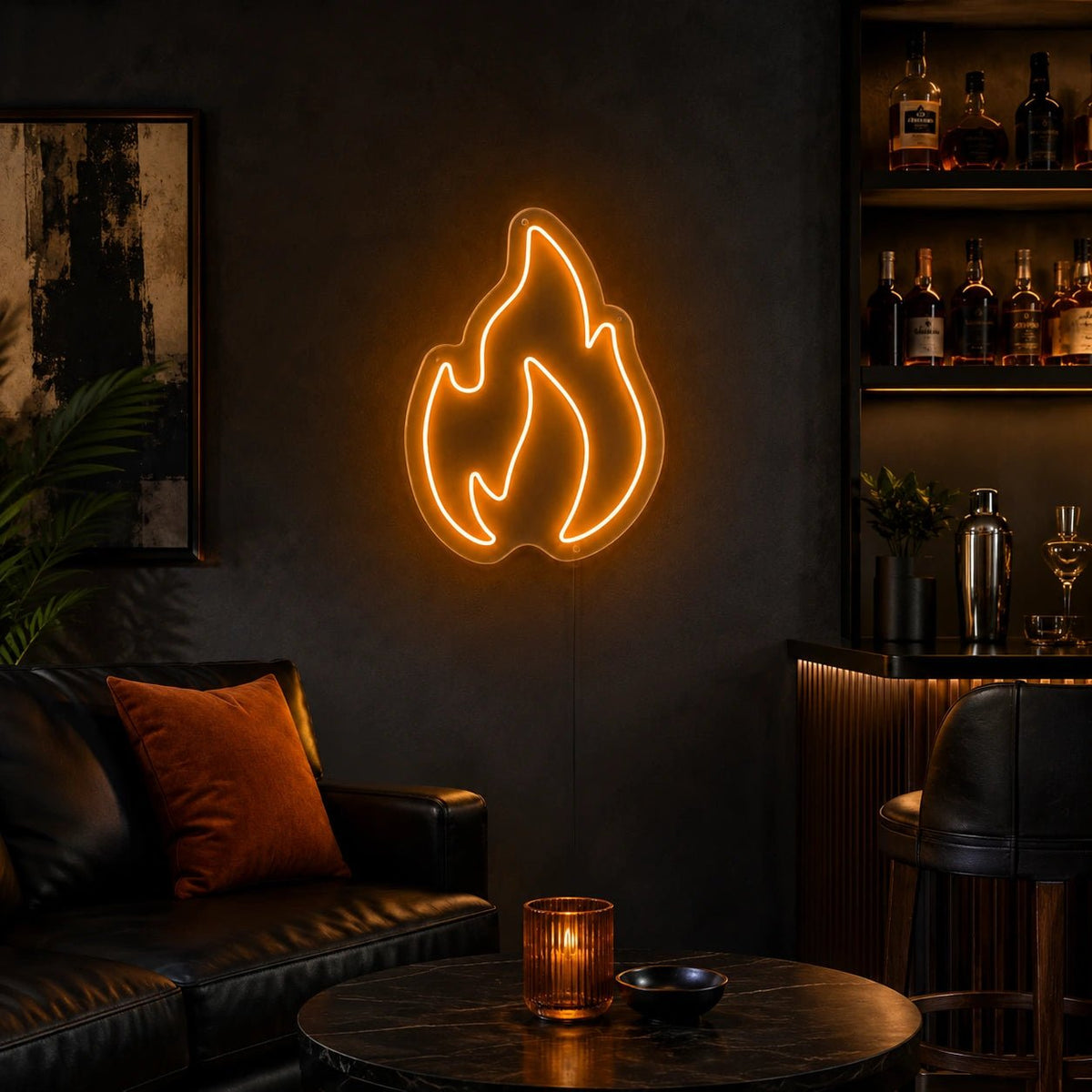 Fire Flame LED Neon Sign Garage Neon Sign - Shineneon