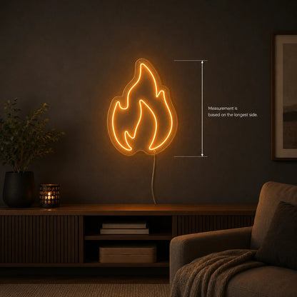Fire Flame LED Neon Sign Garage Neon Sign - Shineneon