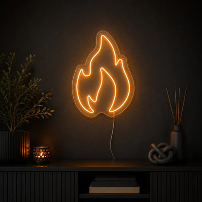 Fire Flame LED Neon Sign Garage Neon Sign - Shineneon