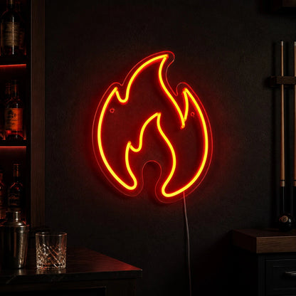 Fire Flame LED Neon Sign Man Cave Neon Sign high-converting product image