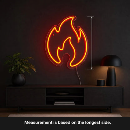 Fire Flame LED Neon Sign Man Cave Neon Sign - Shineneon