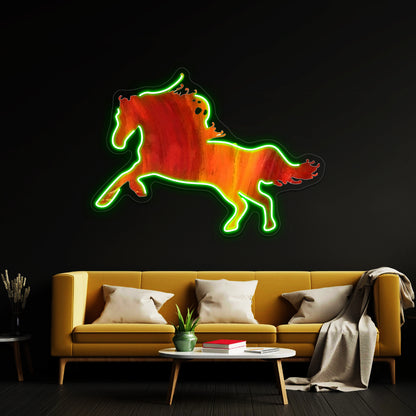 Fire Horse Wall Artwork Neon Signs