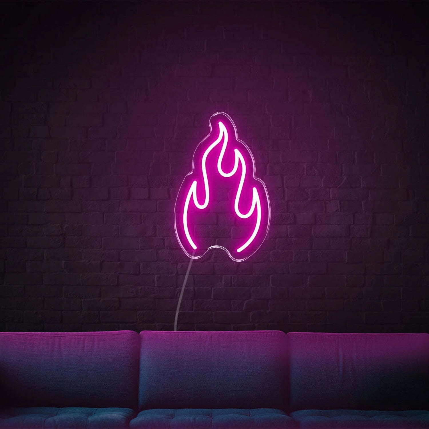 Fire Led Neon Sign Bedroom Wall Art | Shineneon