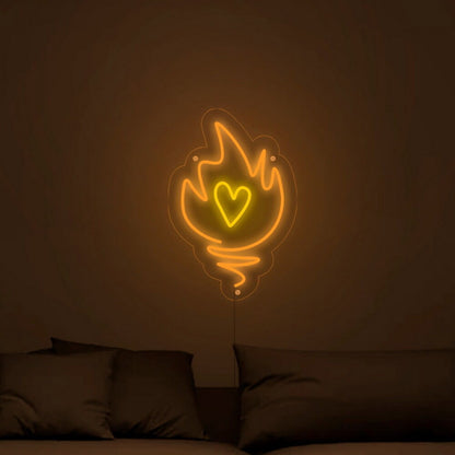 Fire Love Neon Sign | Shineneon