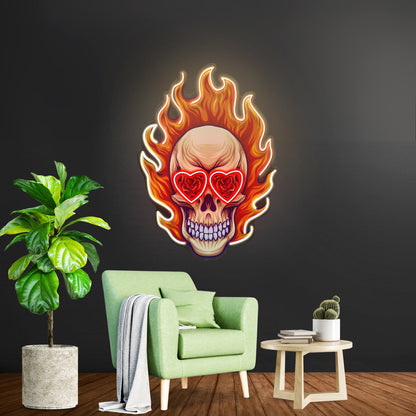 Fire Skull Led Neon Sign Light Custom Led Signs - Shineneon