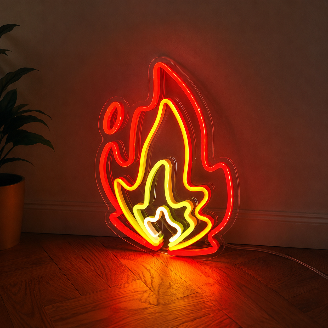 Fire Wall Decor LED Neon Sign main product image