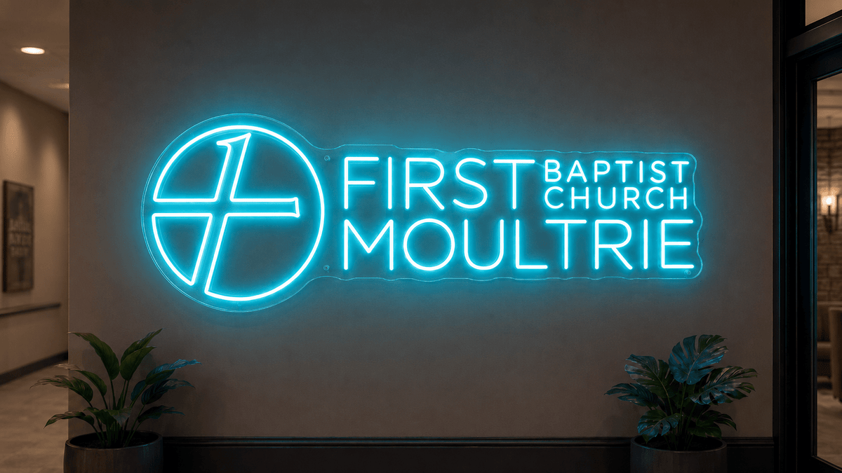 First Baptist Church Moultrie Custom LED Neon Sign - Shineneon