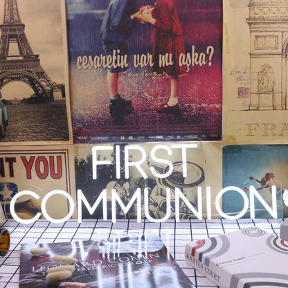 First Communition White Led Neon Sign - Shineneon