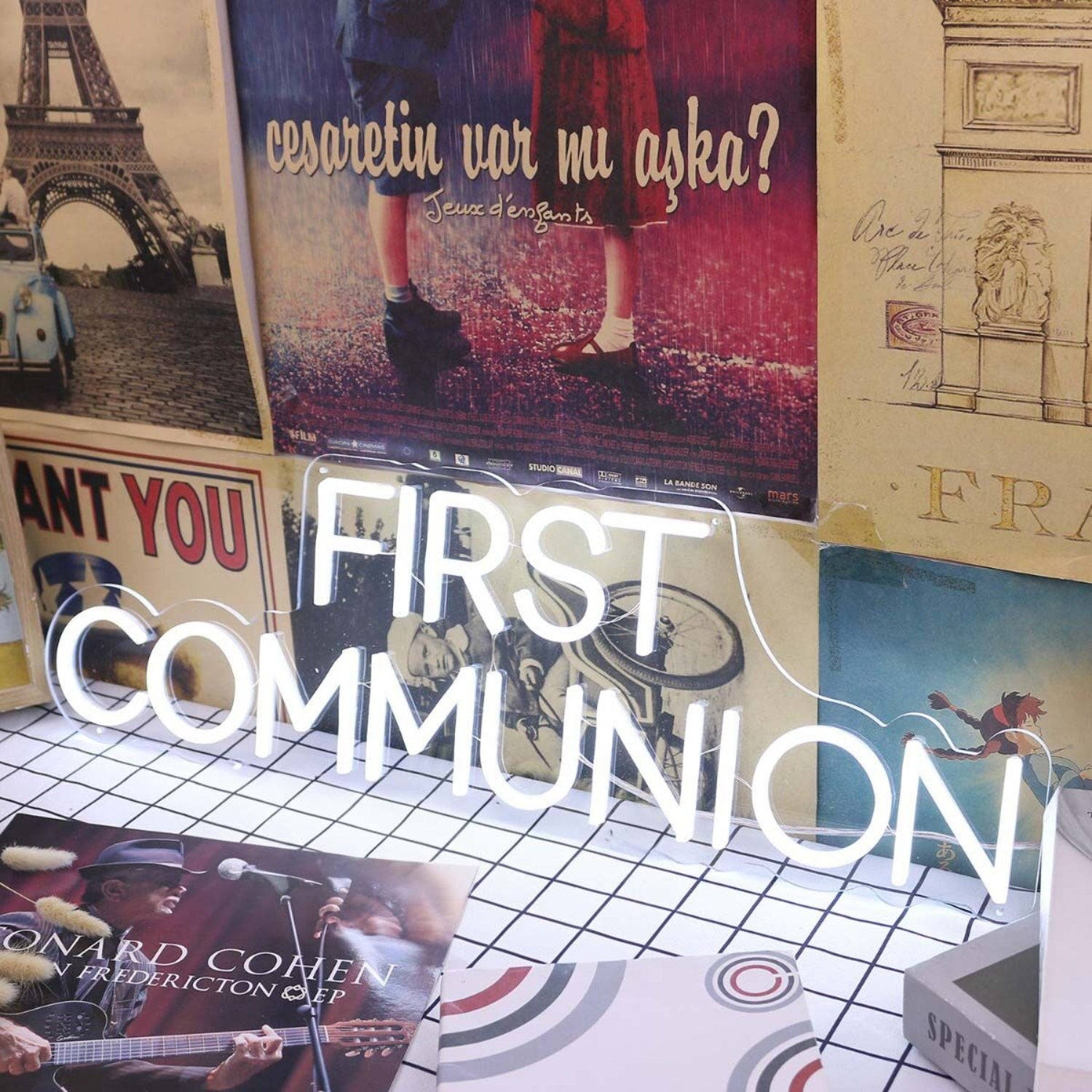 First Communition White Led Neon Sign - Shineneon