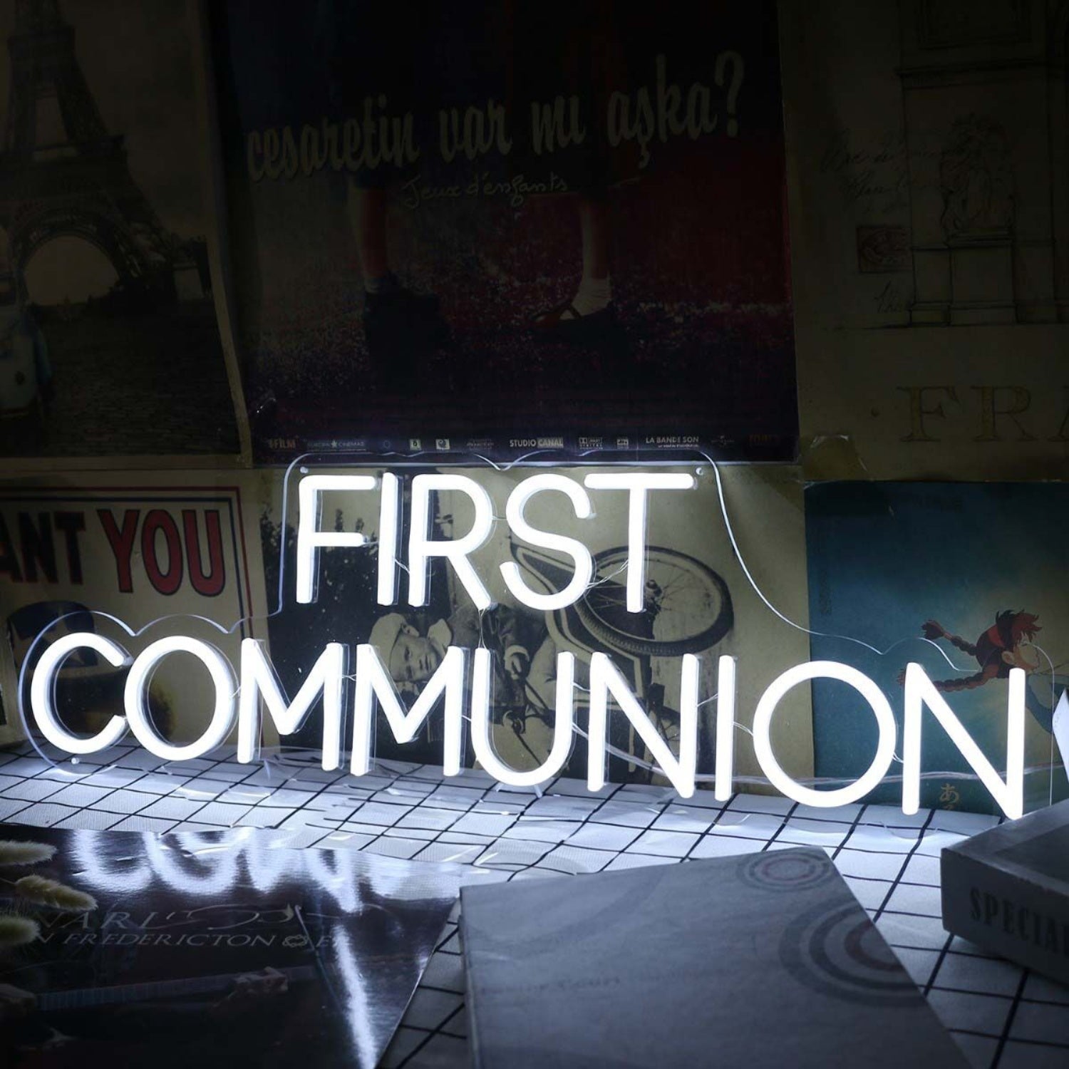 First Communition White Led Neon Sign - Shineneon