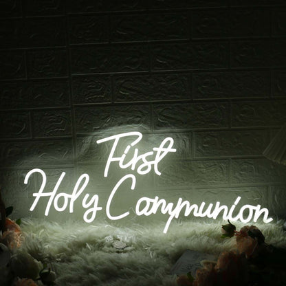 First Holy Communion White Neon Sign | Shineneon
