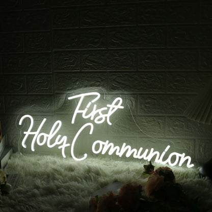 First Holy Communion White Neon Sign | Shineneon