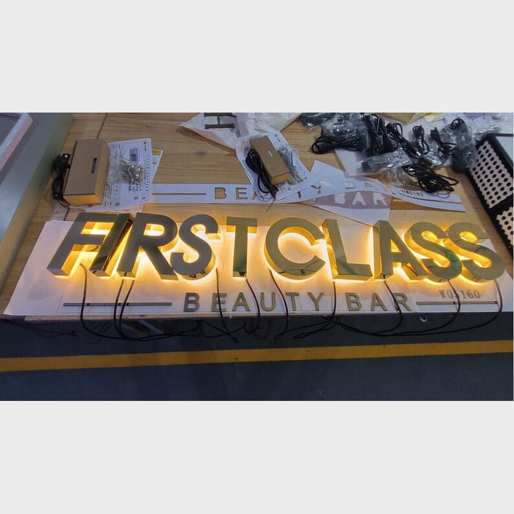 Firstclass 3D Frontlit And Backlit Channel Letter Led Light Sign - Shineneon