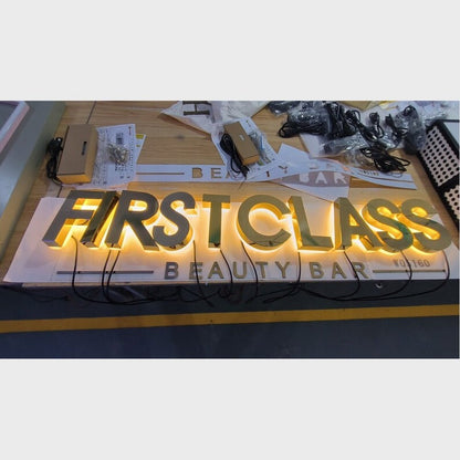Firstclass 3D Frontlit And Backlit Channel Letter Led Light Sign - Shineneon