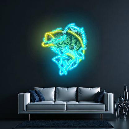 Fish Art Led Neon Sign Light Custom Led Signs