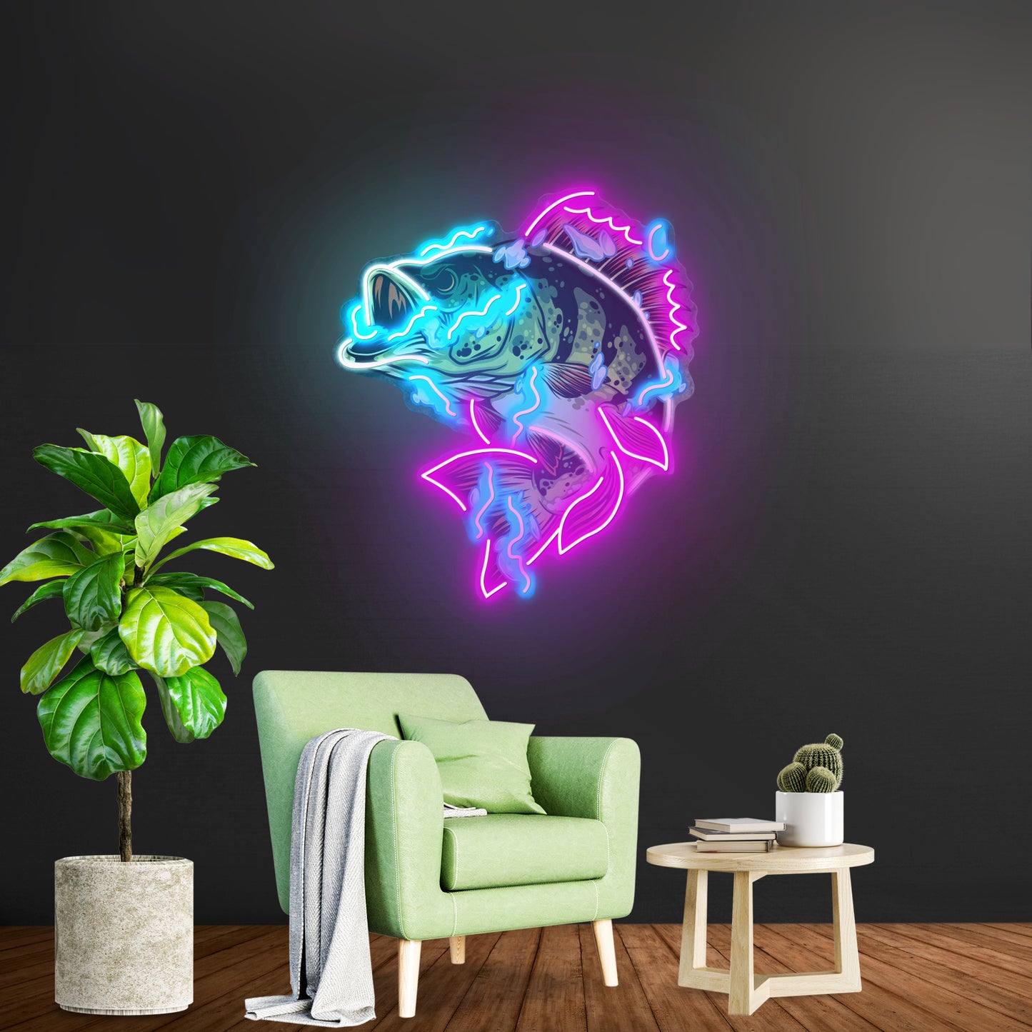 Fish Art Led Neon Sign Light Custom Led Signs