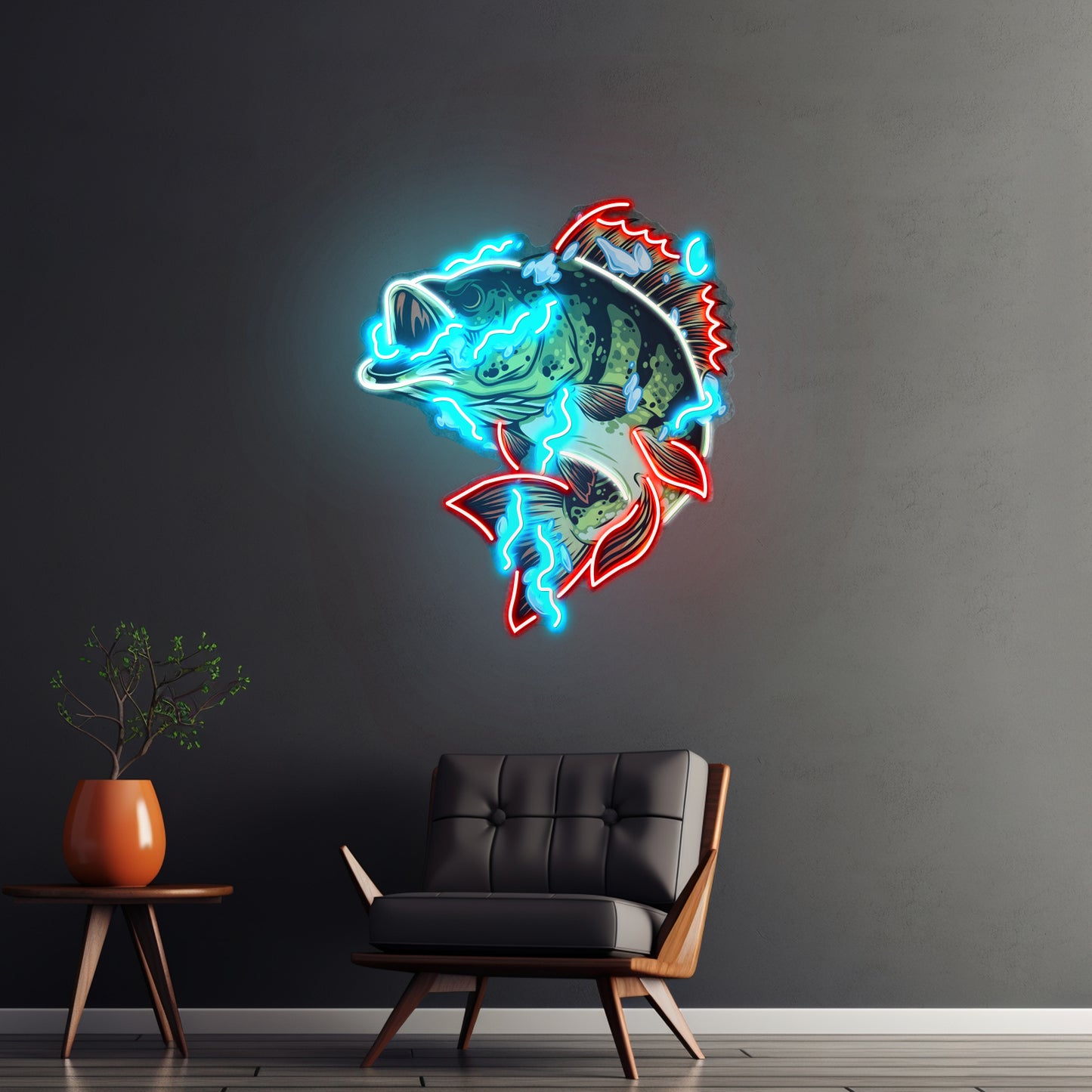 Fish Art Led Neon Sign Light Custom Led Signs