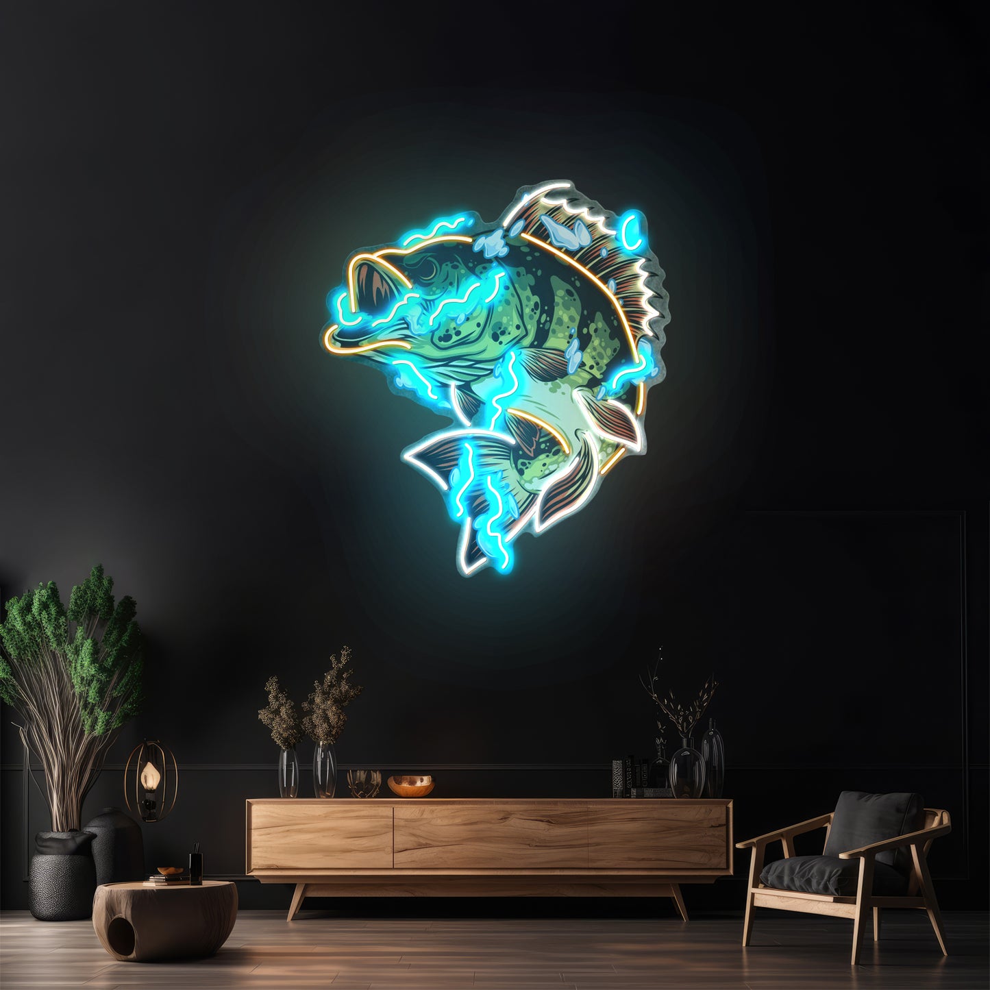 Fish Art Led Neon Sign Light Custom Led Signs