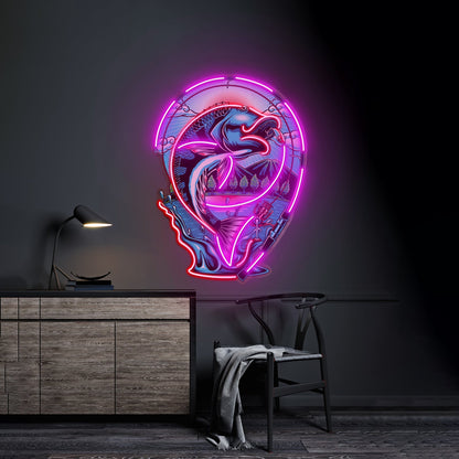 Fish Being Fished Led Neon Sign Light Custom Led Signs - Shineneon