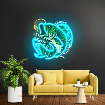 Fish Bite The Bait Led Neon Sign Light Custom Led Signs - Shineneon
