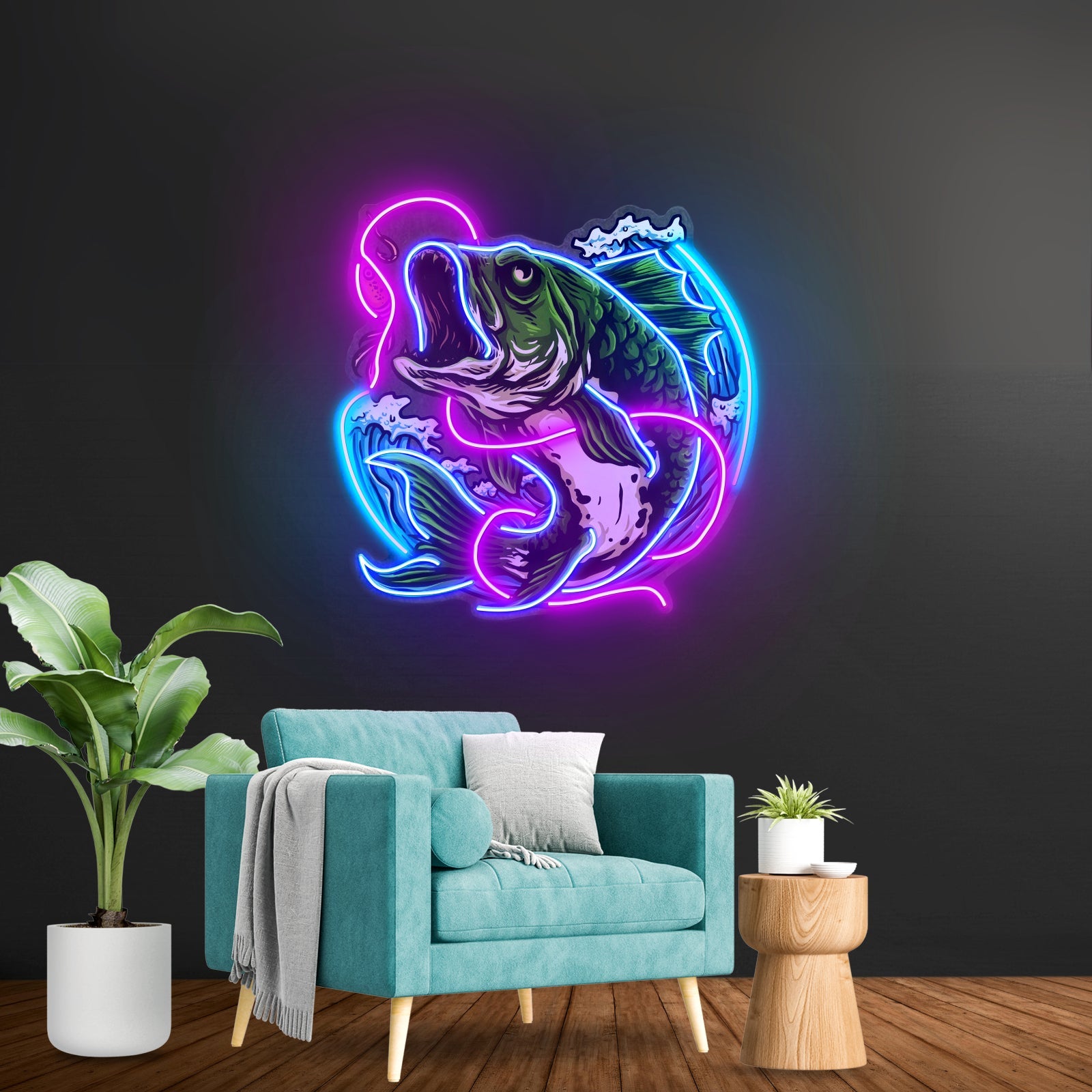 Fish Bite The Bait Led Neon Sign Light Custom Led Signs - Shineneon