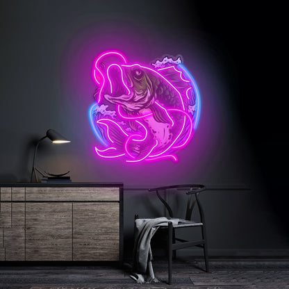 Fish Bite The Bait Led Neon Sign Light Custom Led Signs - Shineneon