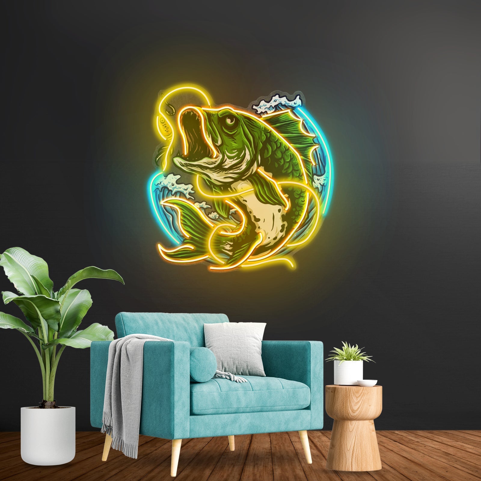 Fish Bite The Bait Led Neon Sign Light Custom Led Signs - Shineneon