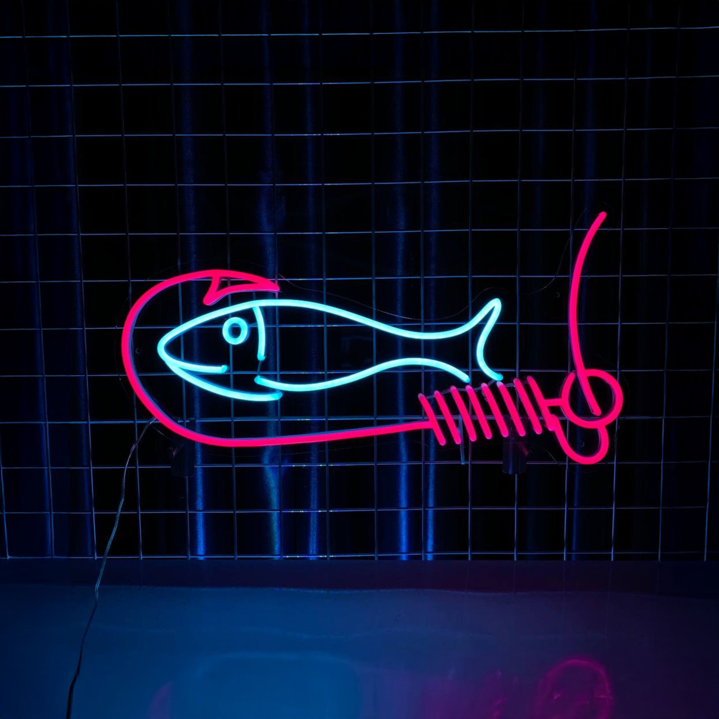 Fish Hook Neon Sign | Shineneon