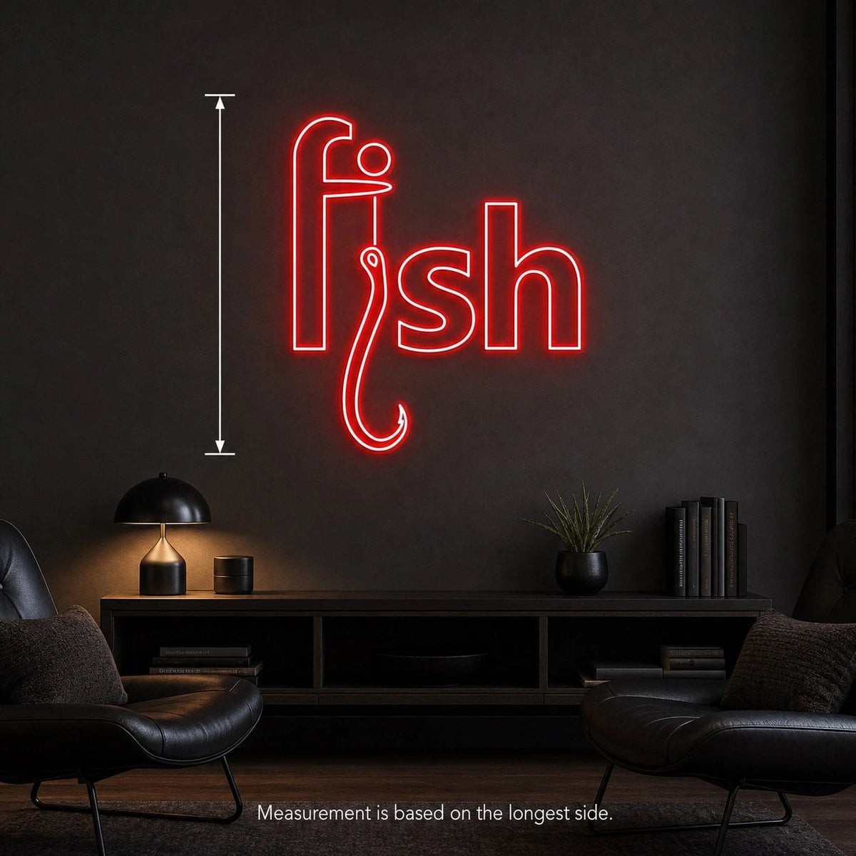 Fish Hook Text LED Neon Sign - Shineneon