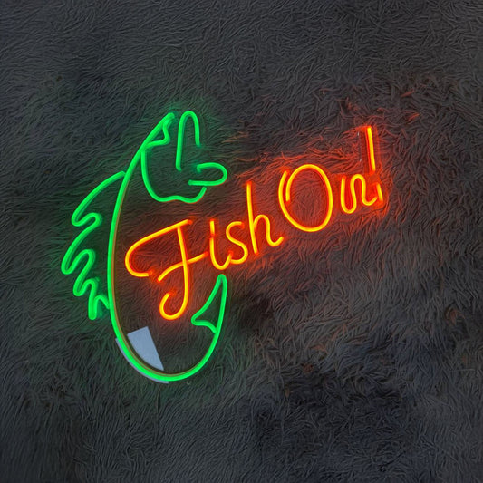 Fish On Neon Led Sign Fisher Led Light