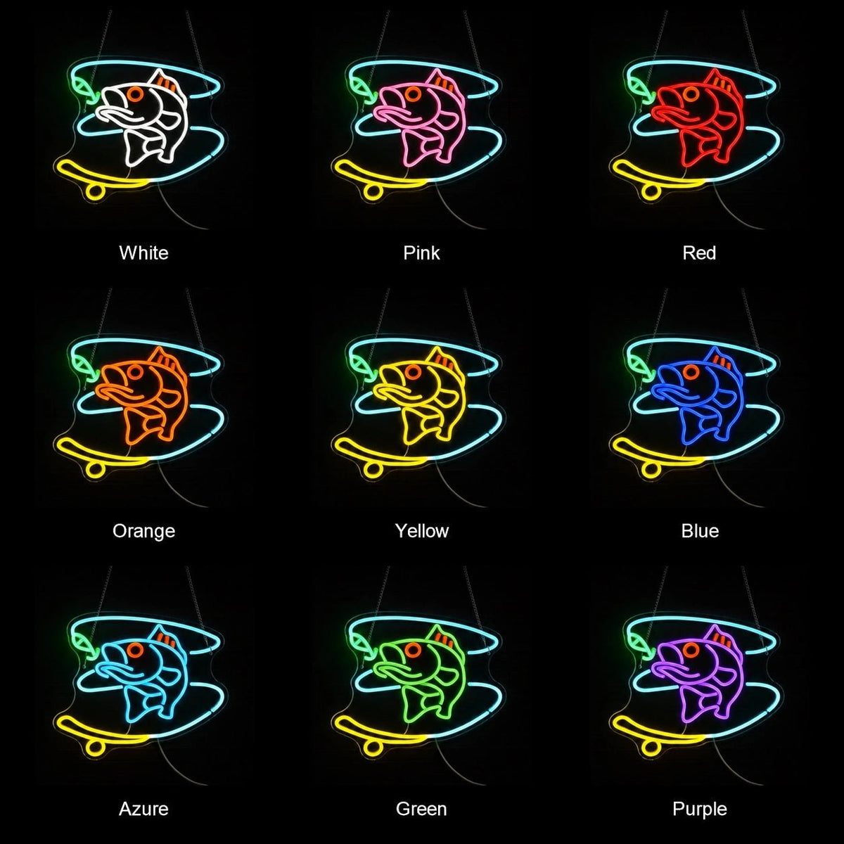 Fish Silhouette Wall LED Neon Sign - Shineneon