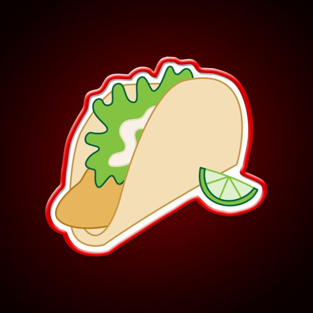 Fish Taco Led Neon Sign Mexican Food Sign Rgb Color - Shineneon