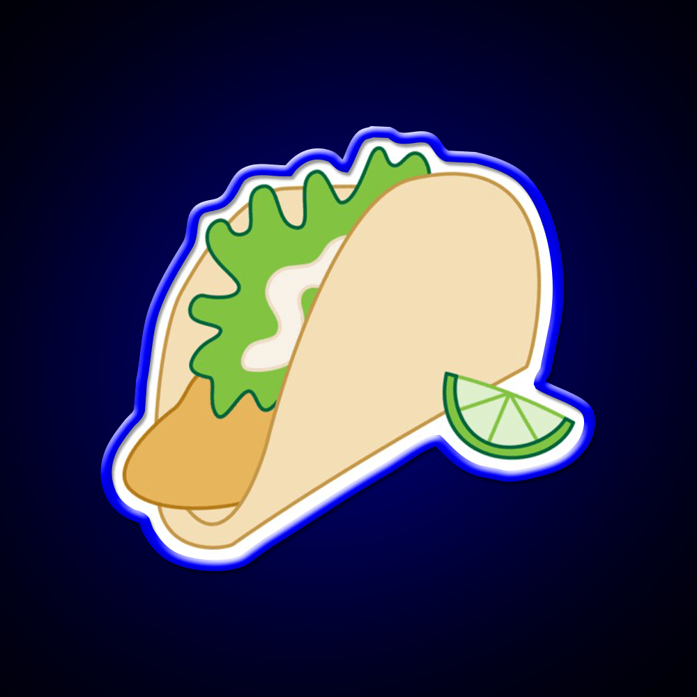 Fish Taco Led Neon Sign Mexican Food Sign Rgb Color - Shineneon