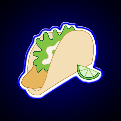 Fish Taco Led Neon Sign Mexican Food Sign Rgb Color - Shineneon