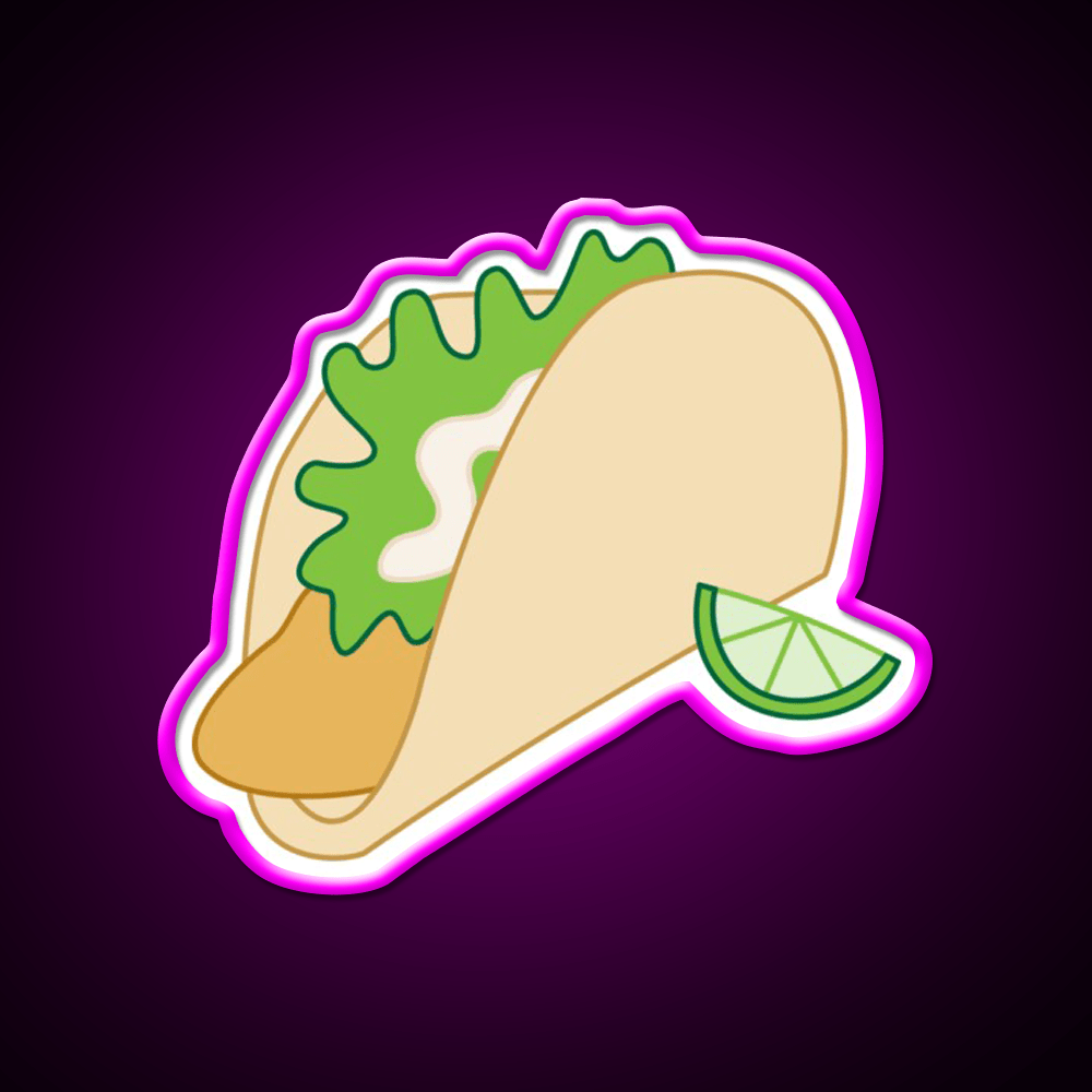 Fish Taco Led Neon Sign Mexican Food Sign Rgb Color - Shineneon