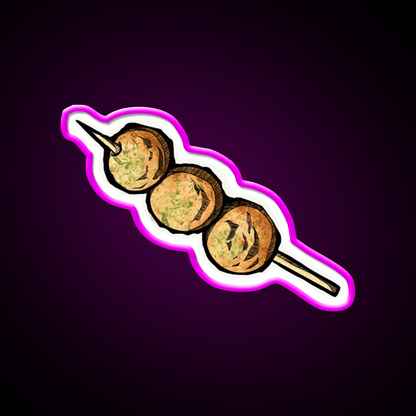 Fishball Snack Food Led Neon Sign Rgb Color - Shineneon