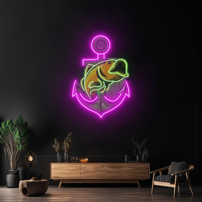 Fishing Anchor Led Neon Sign Light Custom Led Signs