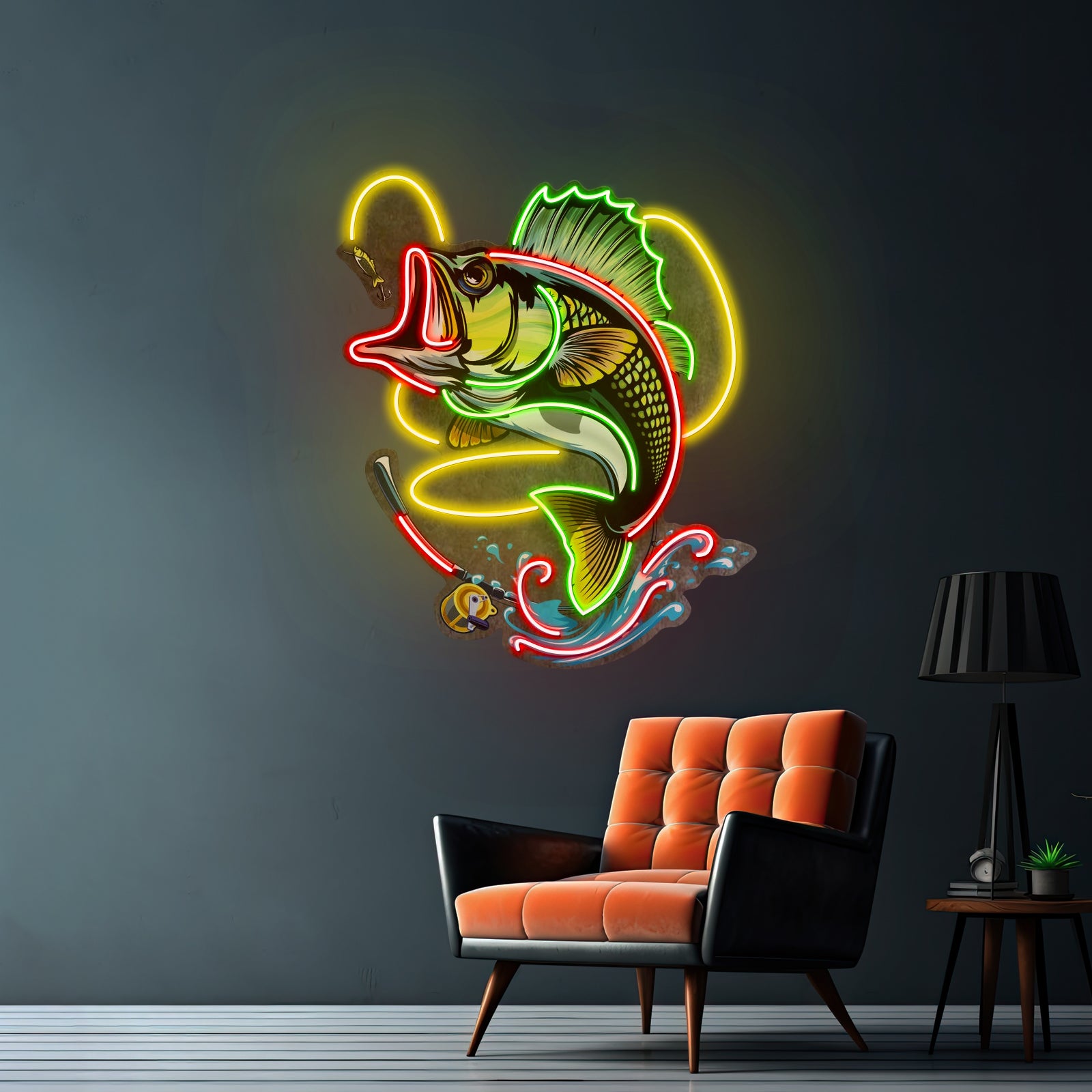 Fishing Easy Led Neon Sign Light Custom Led Signs