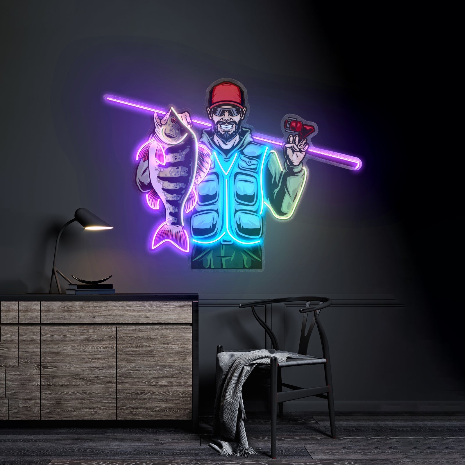 Fishing Is Fun Led Neon Sign Light Custom Led Signs - Shineneon