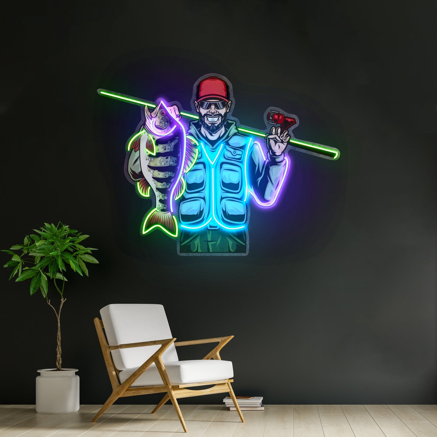 Fishing Is Fun Led Neon Sign Light Custom Led Signs