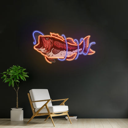 Fishing Line Led Neon Sign Light Custom Led Signs