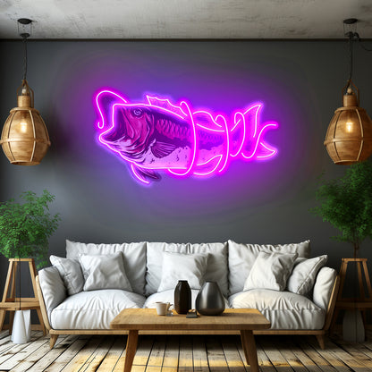 Fishing Line Led Neon Sign Light Custom Led Signs