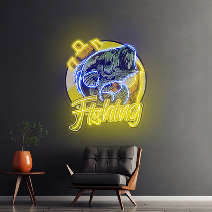 Fishing With A Large Anchor Led Neon Sign Light Custom Led Signs - Shineneon