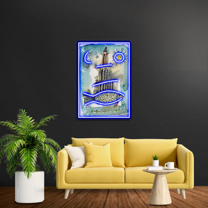 Fishtower Wall Artwork Neon Signs